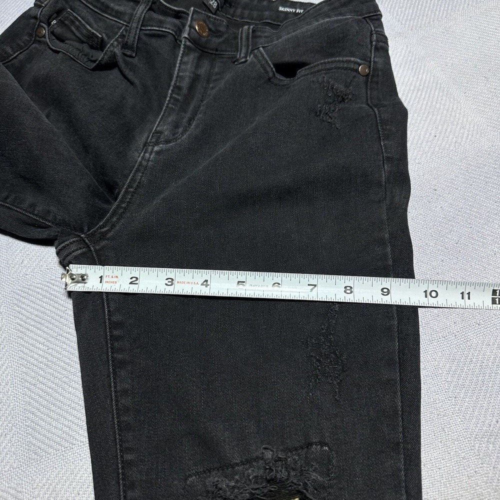 Judy‎ Blue Mid Rise Distressed Leopard Print Patch Skinny Fit Jeans Size 7/28 - Picture 14 of 16
